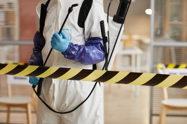 Professional Infectious Disease Decontamination technician working in Oakville, IN